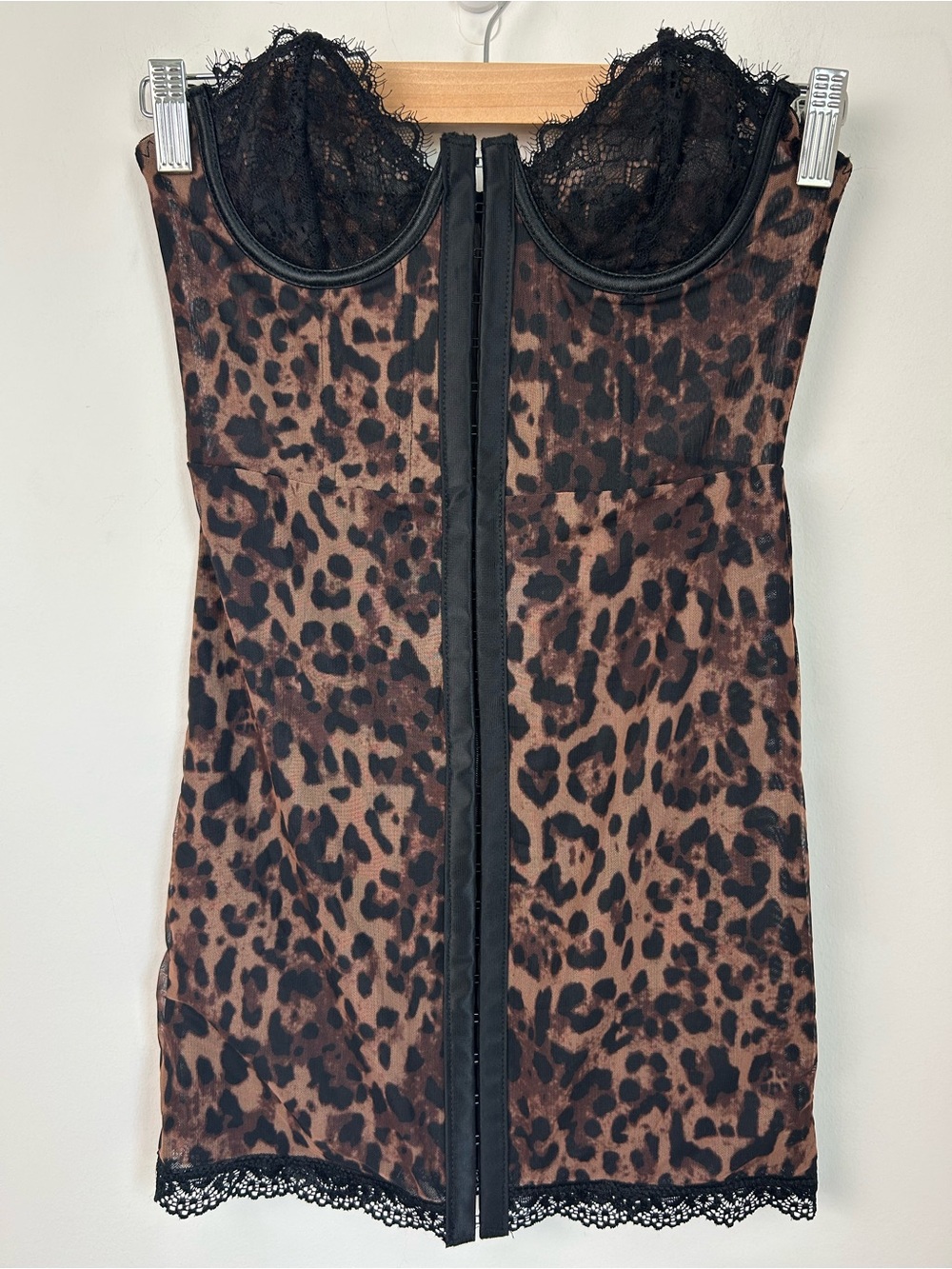 DOLLS KILL CURRENT MOOD Captivating Gazes Slip Dress - Leopard Print - Picture 6 of 10